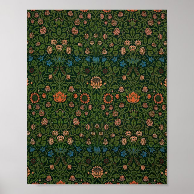 William Morris's Tulip berömd mönster Poster (Framsidan)