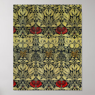 William morris's Tulip och Ro berömd mönster Poster