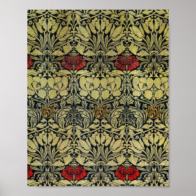 William morris's Tulip och Ro berömd mönster Poster (Framsidan)