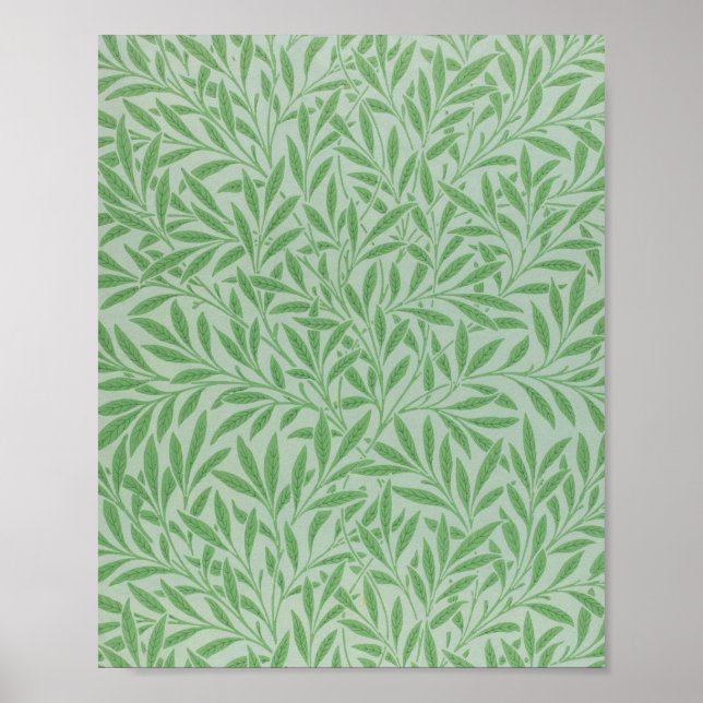 William Morris's Willow berömd mönster. Poster (Framsidan)