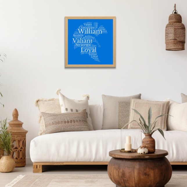 William Namn Cloud Anpassade Poster (Skapare uppladdad)