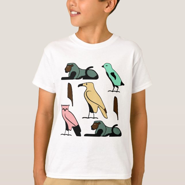 William Namn i Hieroglyfer-symboler för gammal ene T Shirt (Framsida)