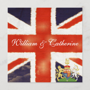 William och Catherine Royal Bröllopsfest Inbjudan