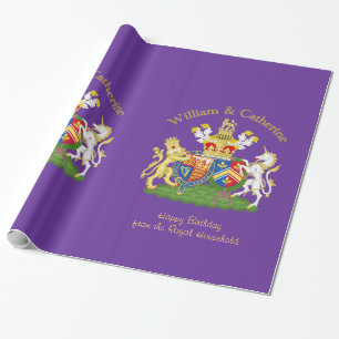 William och Catherine royalvapensköld Presentpapper