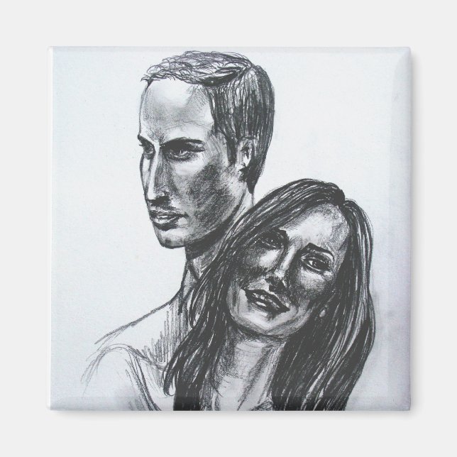 William och Kate Bröllop Magnet (Framsidan)