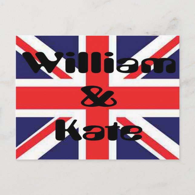 William och Kate Vykort (Framsida)