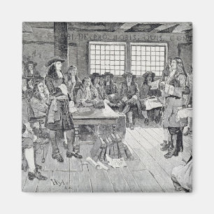 William Penn i konferens med nybyggarna Magnet