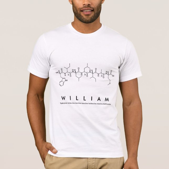 William peptide namn shirt tee (Framsida)