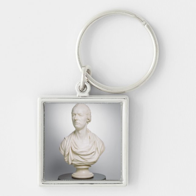 William Pitt den mer unga (1759-1806) 1807en Fyrkantig Silverfärgad Nyckelring (Framsidan)