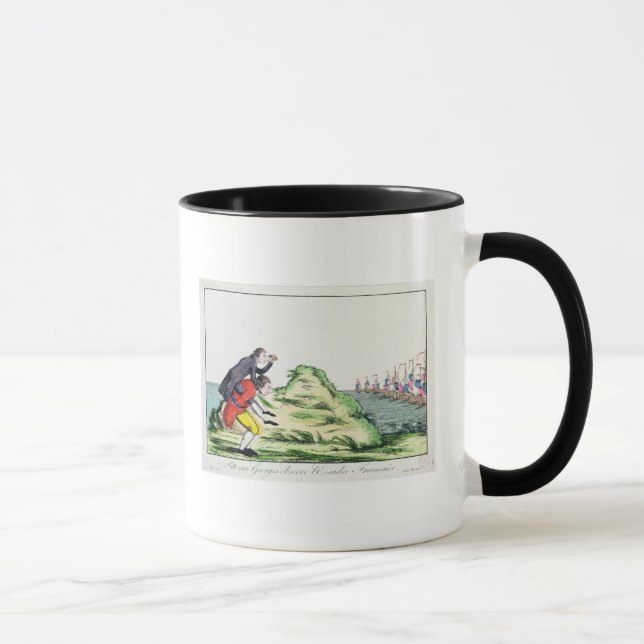 William Pitt observera den franska skvadronen Mugg (Höger)