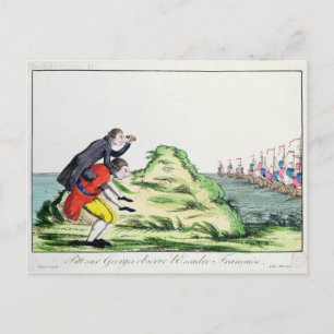 William Pitt Observerar Fransken Squadron Vykort
