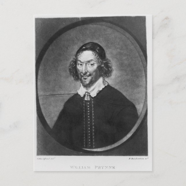 William Prynne illustration Vykort (Framsida)