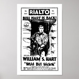 William S. Hart tyst western filmstjärna Poster