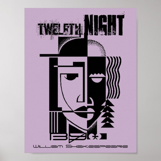 William Shakespeare 12:e Night tolfte Poster (Framsidan)