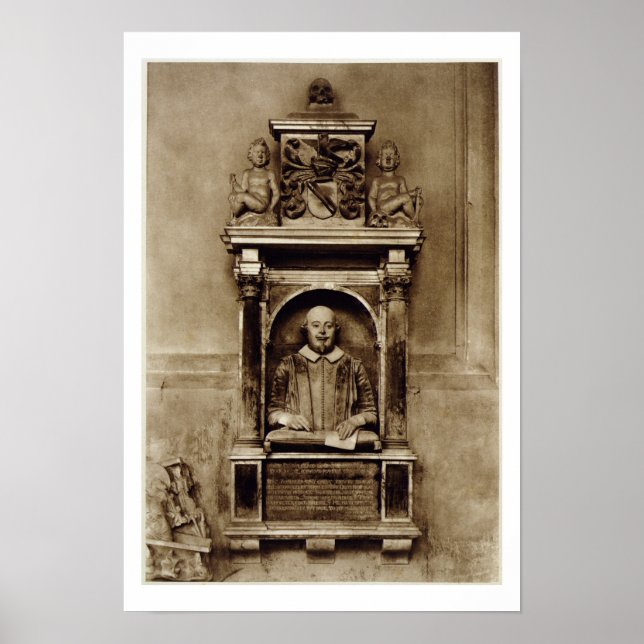 William Shakespeare (1564-1616) och Inscri Poster (Framsidan)