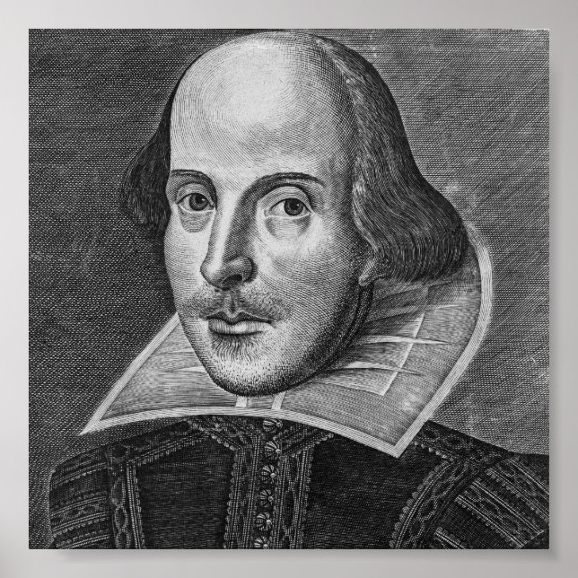 William Shakespeare 1623 Poster (Framsidan)