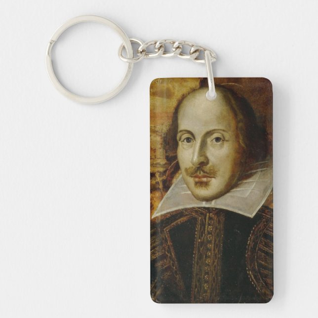 William Shakespeare Acrylic Keychain (Framsidan)