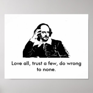 William Shakespeare affisch