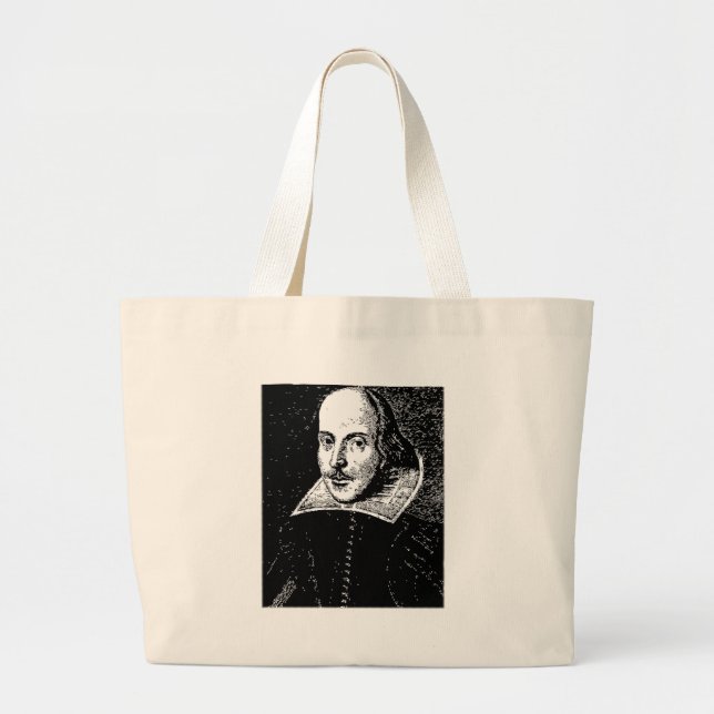 William Shakespeare ansikte Jumbo Tygkasse (Framsidan)