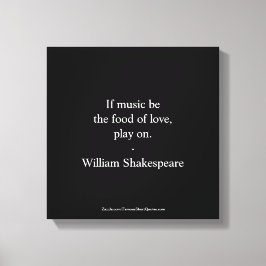 William Shakespeare-citat - Kärlek Canvastryck
