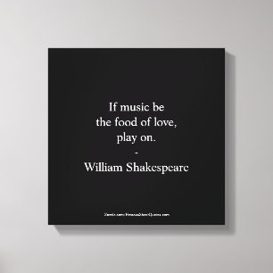 William Shakespeare-citat - Kärlek Canvastryck