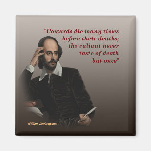 William Shakespeare-citat om kort och död Magnet
