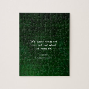 William Shakespeare-citat om möjligheter Pussel