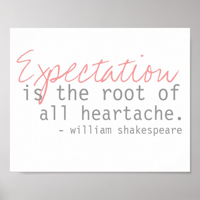 william shakespeare-citat poster (Framsidan)