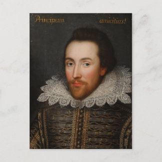 William Shakespeare Cobbe Porträtt circa 1610 Vykort