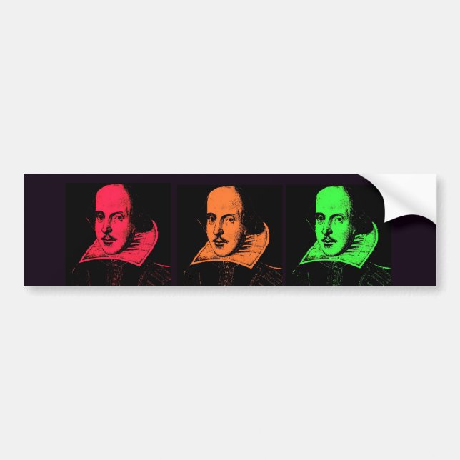 William Shakespeare Collage Bildekal (Framsidan)