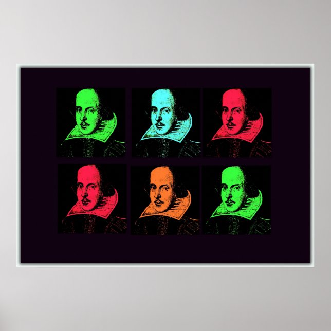 William Shakespeare Collage Poster (Framsidan)