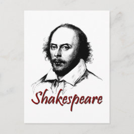 William Shakespeare Etching Vykort