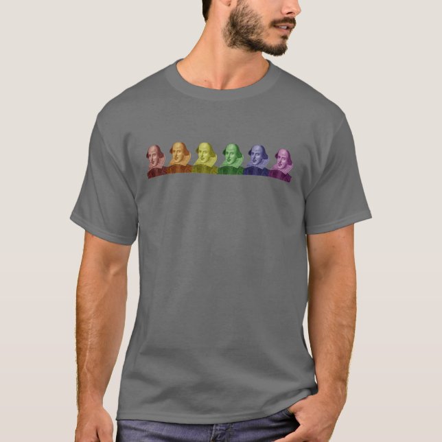 William Shakespeare färger! T-shirt (Framsida)