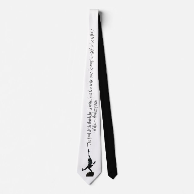 William Shakespeare Fool Quote on Black and White Slips (Framsida)