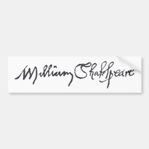William Shakespeare häfte Bildekal
