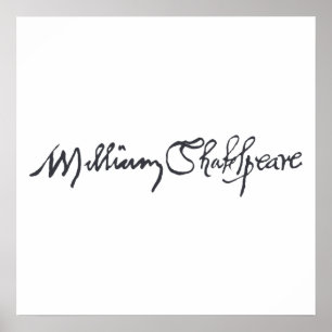 William Shakespeare häfte Poster