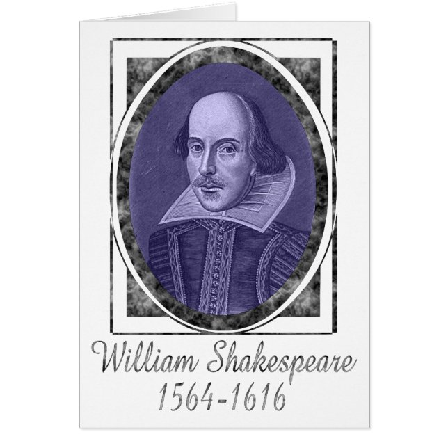 William Shakespeare Hälsningskort (Framsidan)