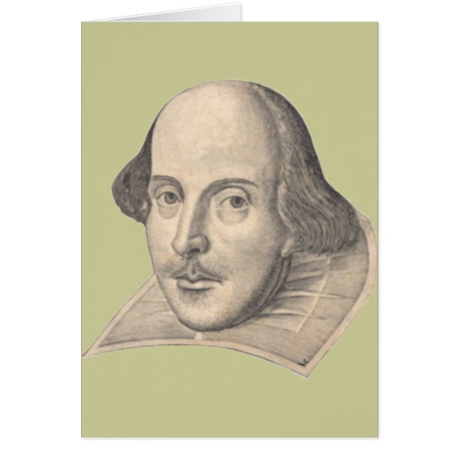 William Shakespeare Hälsningskort (Framsidan)
