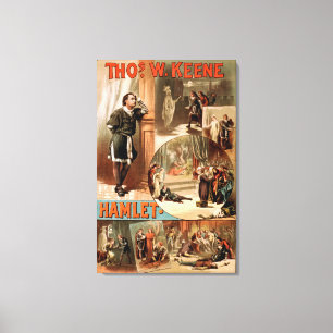 William Shakespeare "Hamlet" Theatreaffisch Canvastryck