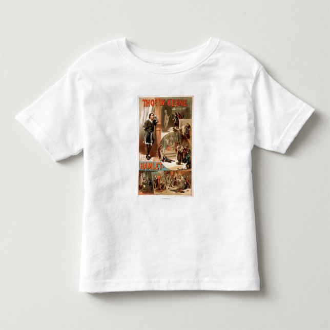 William Shakespeare "Hamlet" Theatreaffisch Tee Shirt (Framsida)