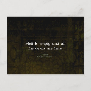 William Shakespeare humoristisk kvick Quotation Vykort