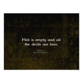 William Shakespeare Humous Witty Quotation Fototryck