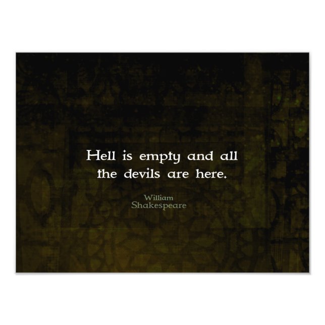 William Shakespeare Humous Witty Quotation Fototryck (Framsidan)