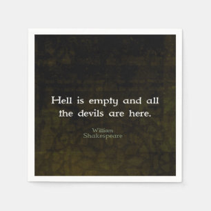 William Shakespeare Humous Witty Quotation Pappersservett