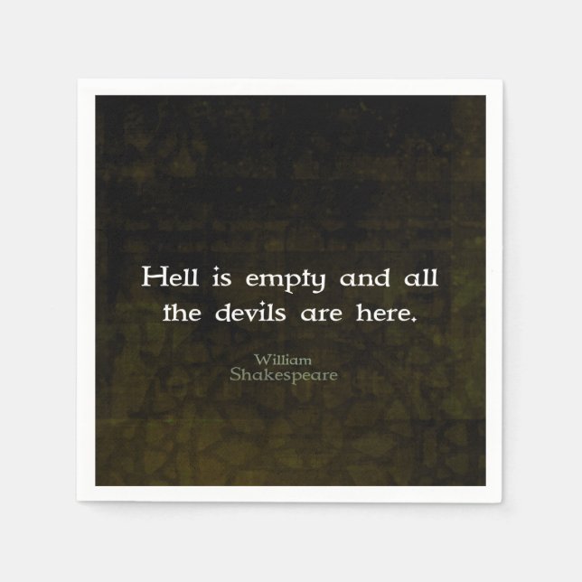 William Shakespeare Humous Witty Quotation Pappersservett (Framsidan)
