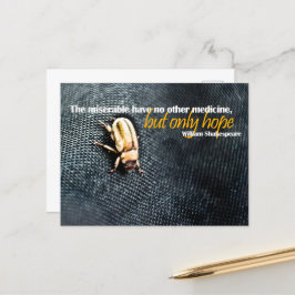 William Shakespeare Inspirational Quote "Hope" Vykort