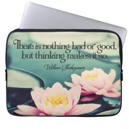 William Shakespeare Inspirational Quote "Thinking" Laptop Fodral