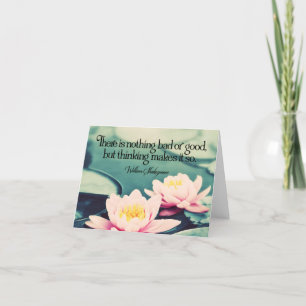 William Shakespeare Inspirational Quote "Thinking" Tack Kort