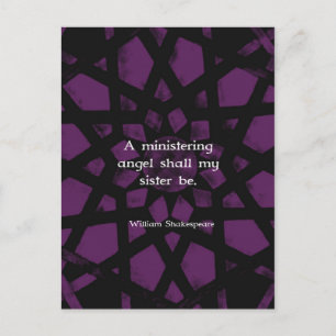 William Shakespeare Inspirational Sister Quote Vykort