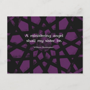 William Shakespeare Inspirational Sister Quote Vykort